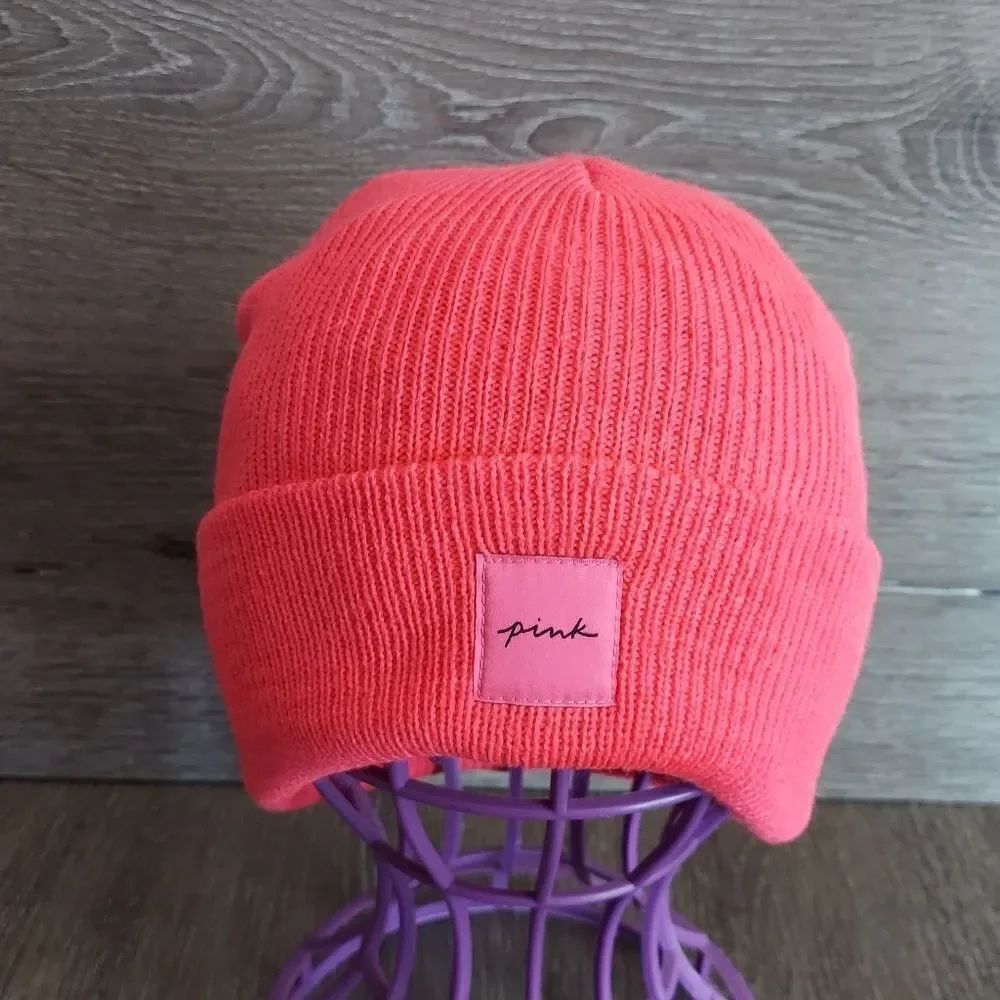 PINK Victoria's Secret Pink Knit Beanie Hat